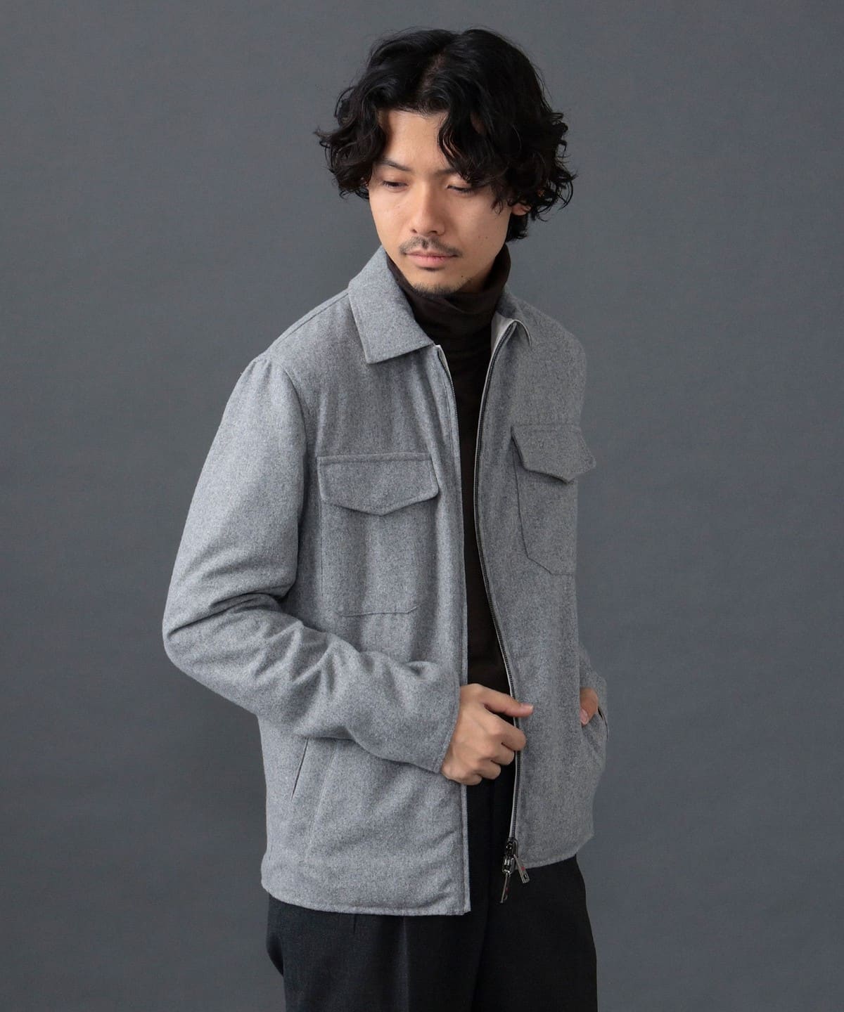 KIRED / RIMO リバーシブル ショートブルゾン ブルゾン MEN LT. GREY/1 44 KIRED / RIMO リバーシブル ショートブルゾン ブルゾン MEN LT. GREY/1 44
