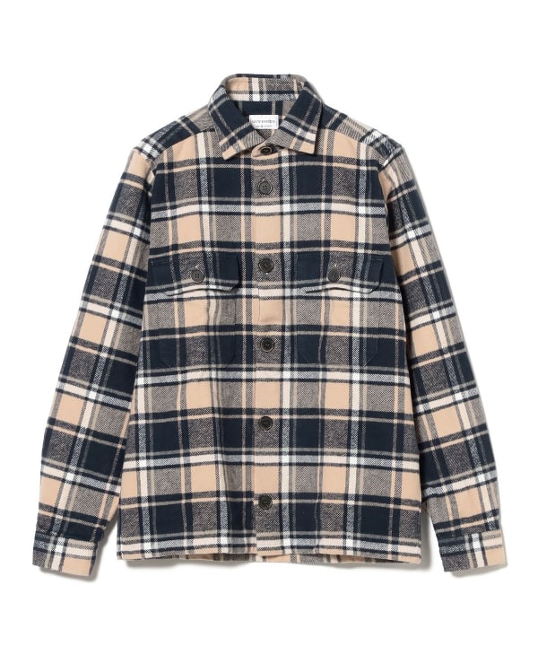 BEAMS別注 GUY ROVER ブロック チェック シャツ ジャケット BEAMS別注 GUY ROVER ブロック チェック シャツ ジャケット