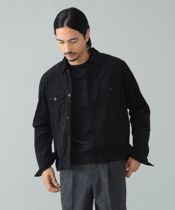 GUY ROVER 【BEAMS別注】ブラック シャツジャケット Brilla per il gusto（ブリッラ ペル イル グスト）【別注】GUY ROVER