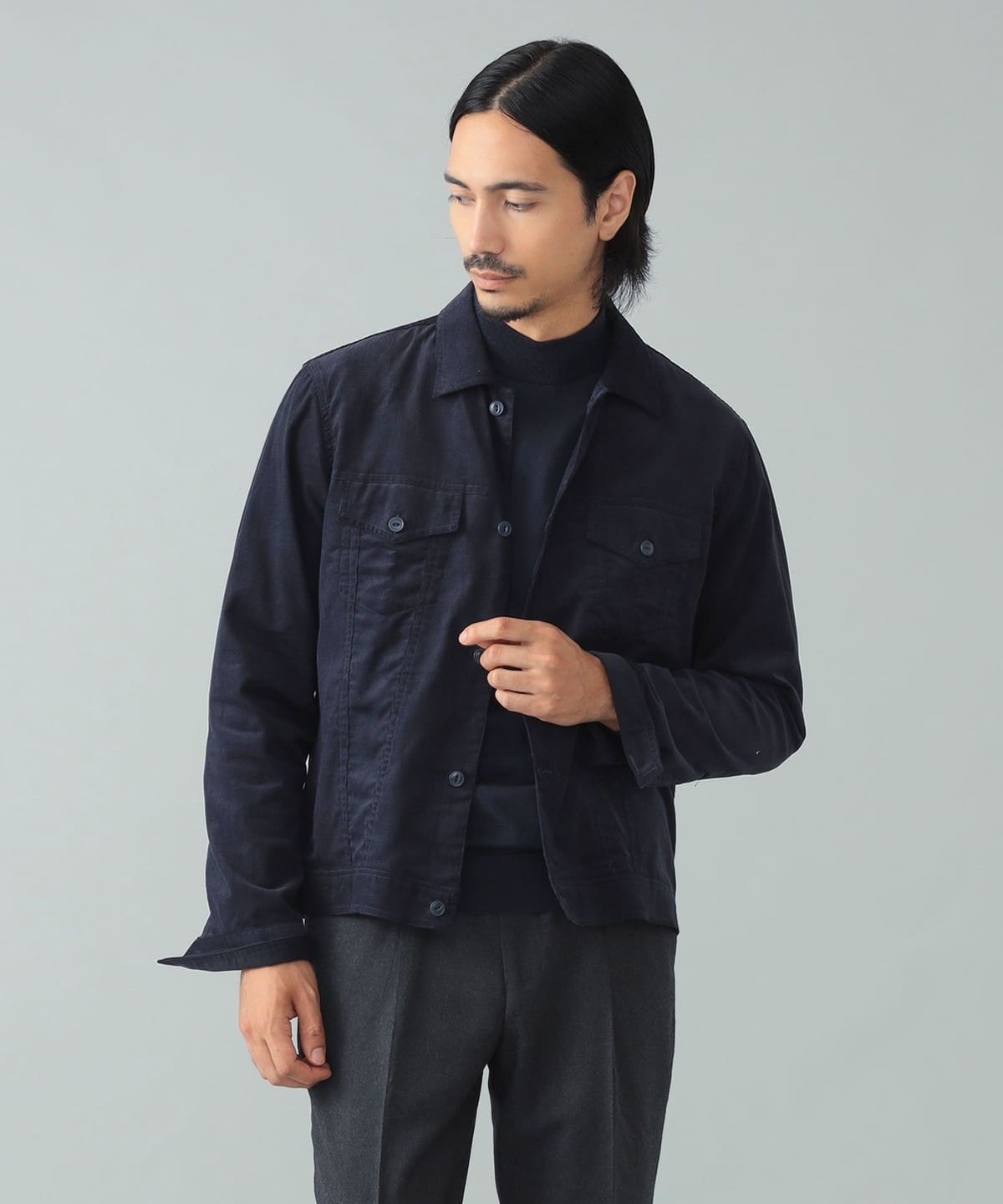 【別注】GUY ROVER ギローバー / コーデュロイ Gジャケット ブルゾン MEN NAVY/13 S 【別注】GUY ROVER ギローバー / コーデュロイ Gジャケット ブルゾン MEN NAVY/13 S