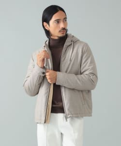 SANNINO / LORO PIANA FABRIC フーデッドブルゾン