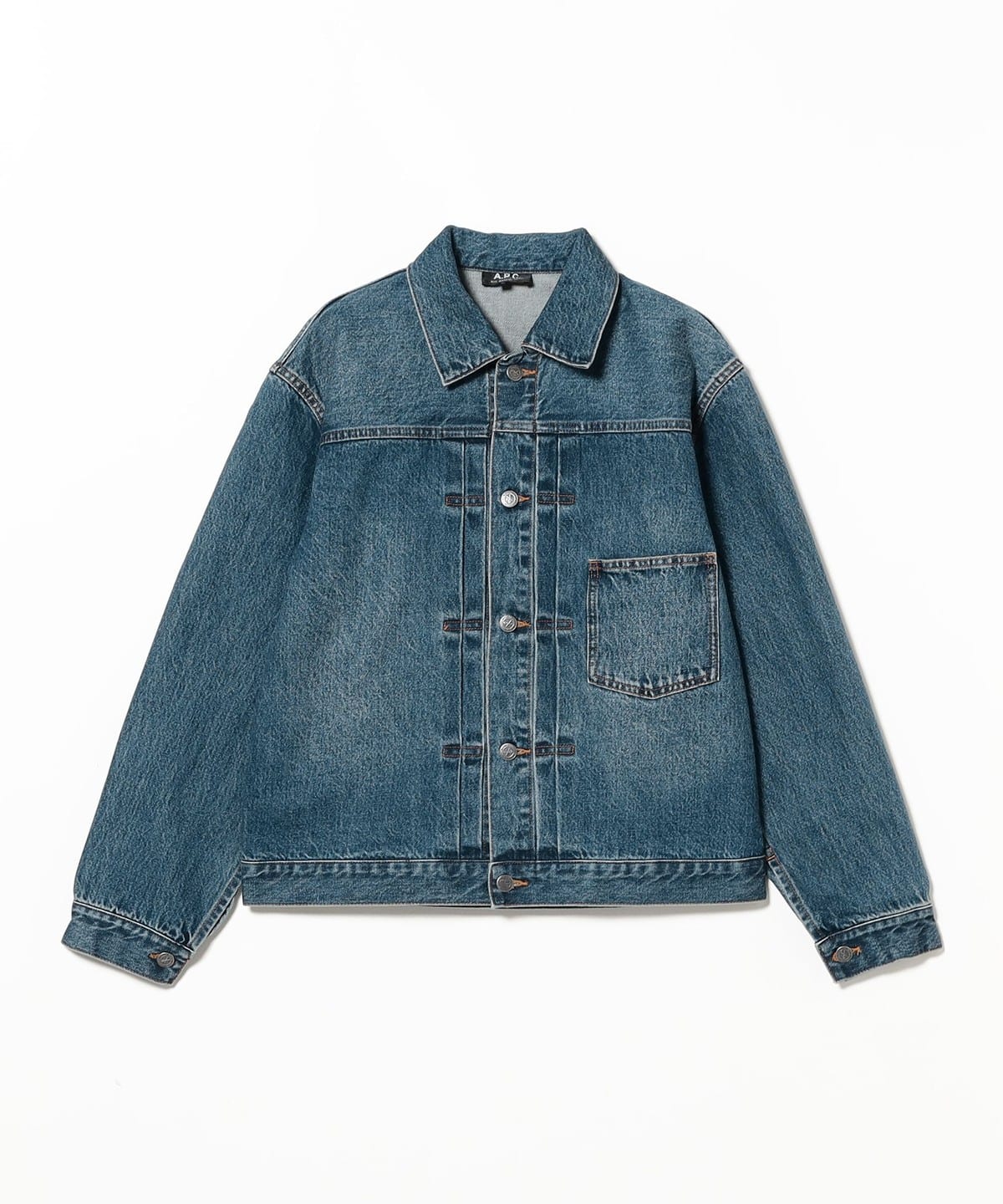 A. P.C. アーペーセー / ウォッシュ デニム ジャケット ブルゾン MEN INDIGO/36 M A. P.C. アーペーセー / ウォッシュ デニム ジャケット ブルゾン MEN INDIGO/36 M