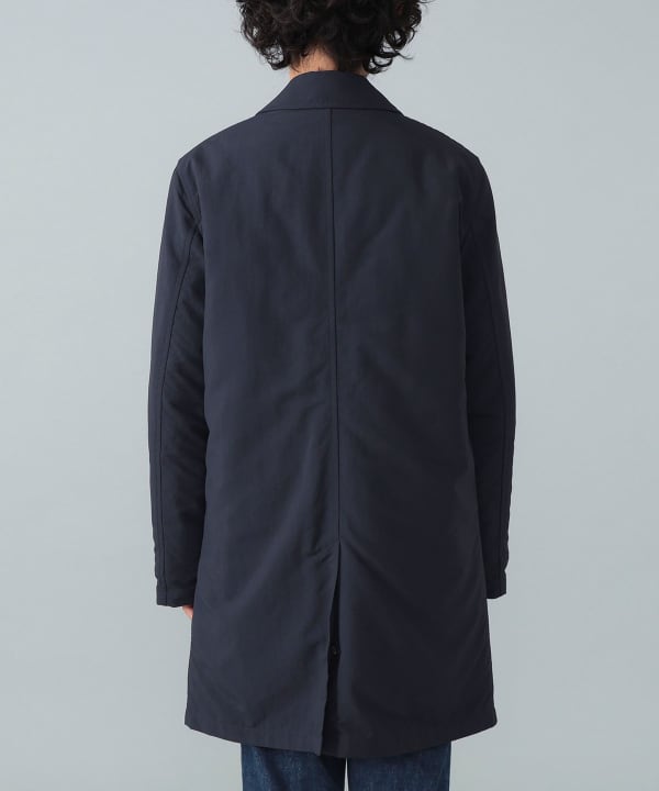 【極美品】ブリッラペルイルグスト ハウンドトゥース バルカラーコート 黒 46 ハウンドトゥースジャケット×レジメンタルタイ。｜Brilla per il