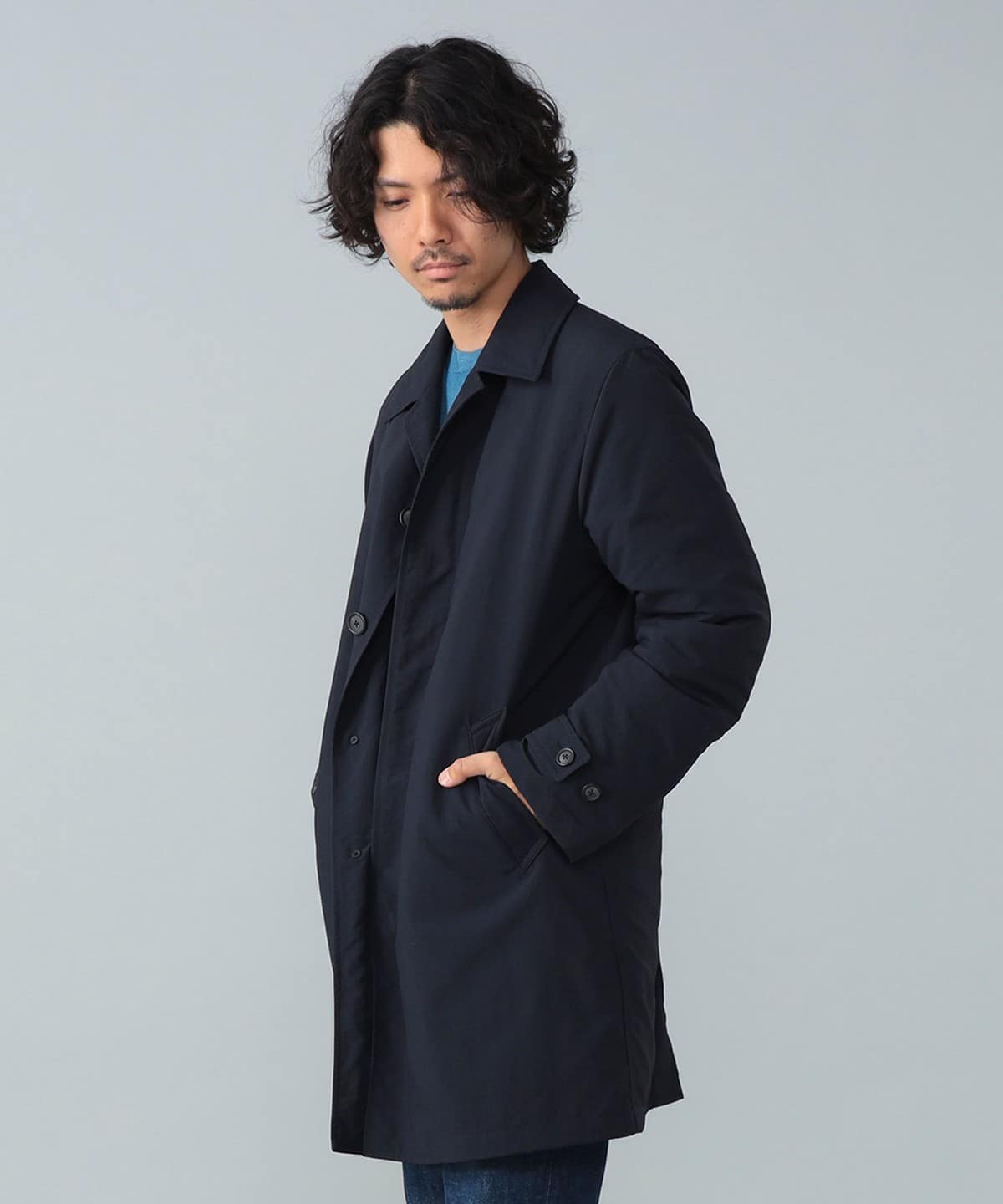 美品】ブリッラペルイルグスト ダッフルコート グレー M