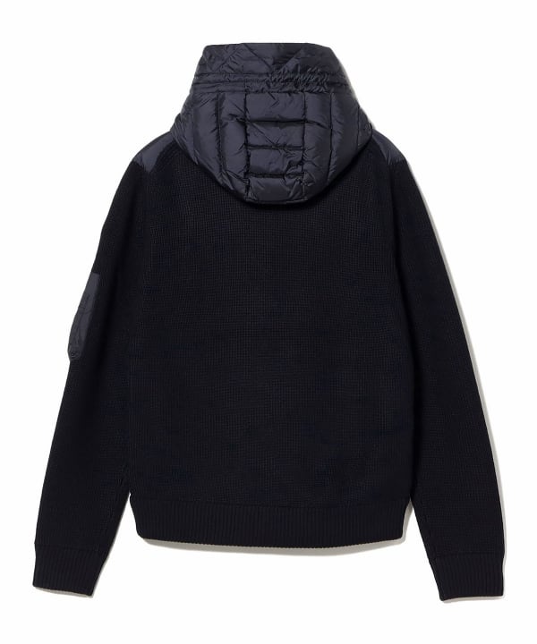 MONCLER / ダウン×ニット フーデッド カーディガン