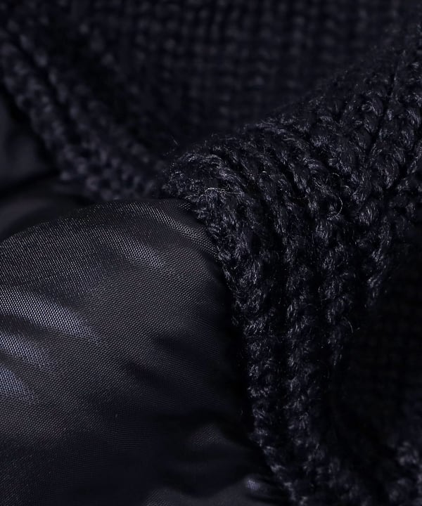 MONCLER / ダウン×ニット フーデッド カーディガン