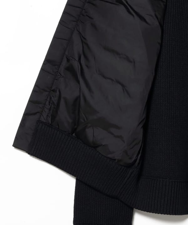 MONCLER / ダウン×ニット フーデッド カーディガン