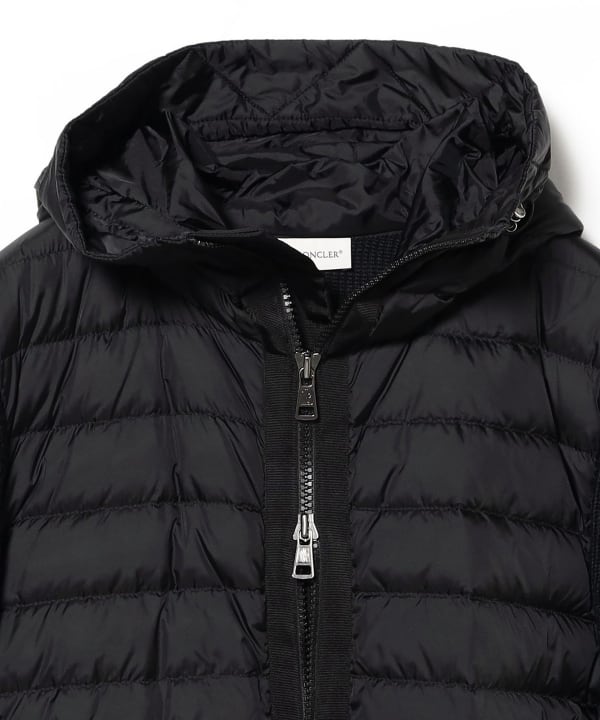 MONCLER / ダウン×ニット フーデッド カーディガン