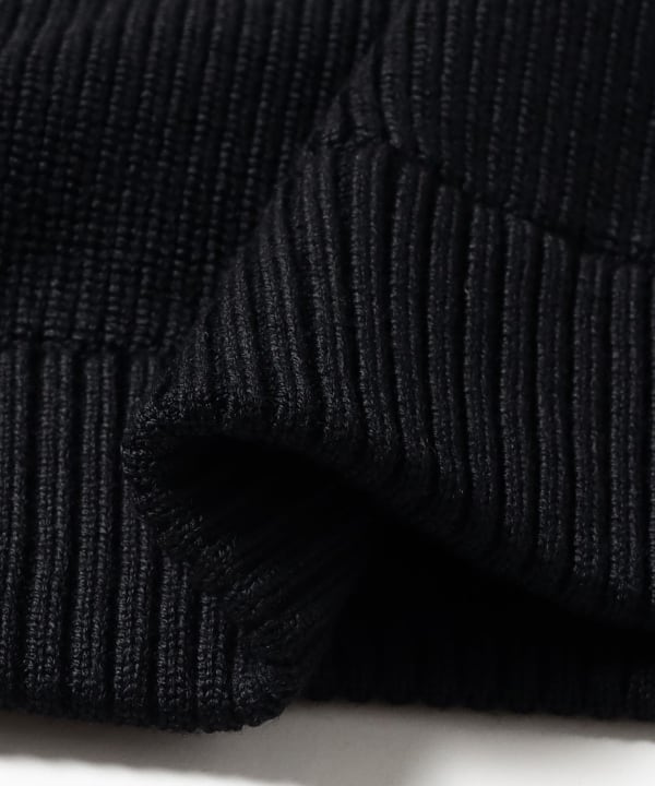 MONCLER / ダウン×ニット フーデッド カーディガン