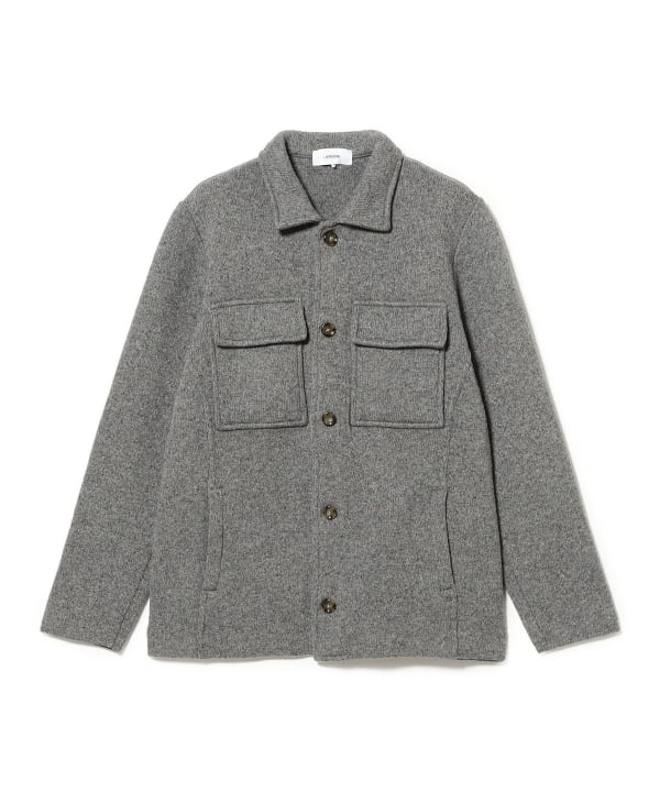 LARDINI / ウールナイロン ネップツイード カバーオール ニットジャケット