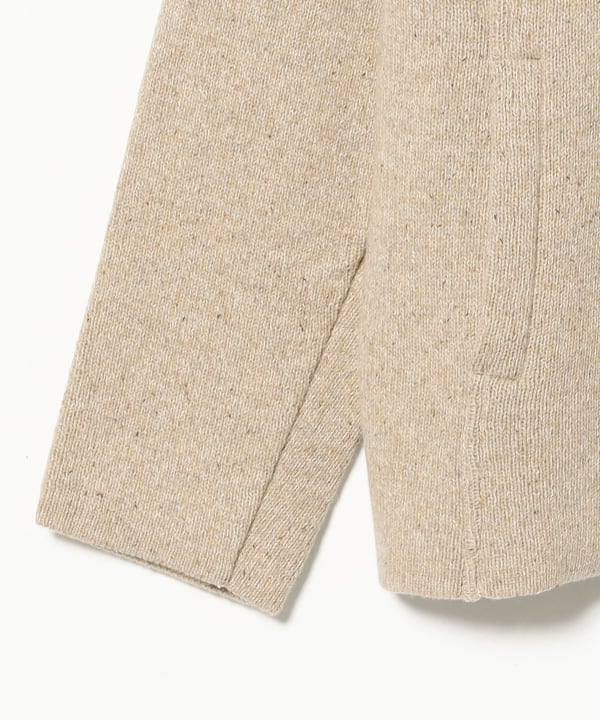 LARDINI / ウールナイロン ネップツイード カバーオール ニットジャケット