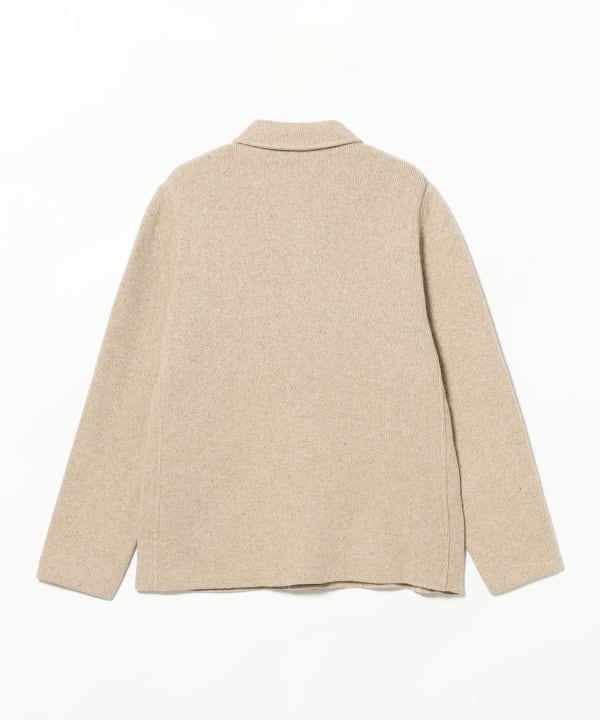 LARDINI / ウールナイロン ネップツイード カバーオール ニットジャケット