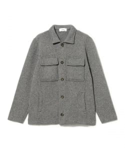 LARDINI / ウールナイロン ネップツイード カバーオール ニットジャケット