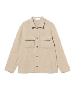 LARDINI / ウールナイロン ネップツイード カバーオール ニットジャケット