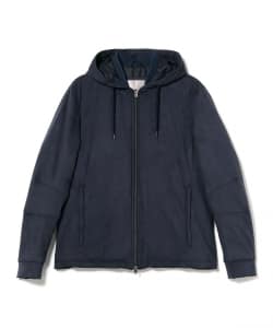 HERNO / エコスエード フーデッド ジップアップ ブルゾン