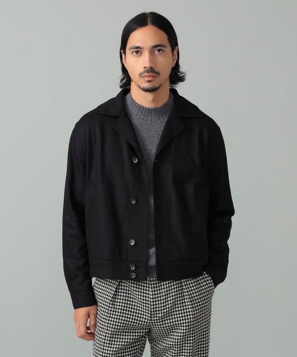 TAGLIATORE / GAREY ソリッド ショートブルゾン Model：H181cm　Size：48