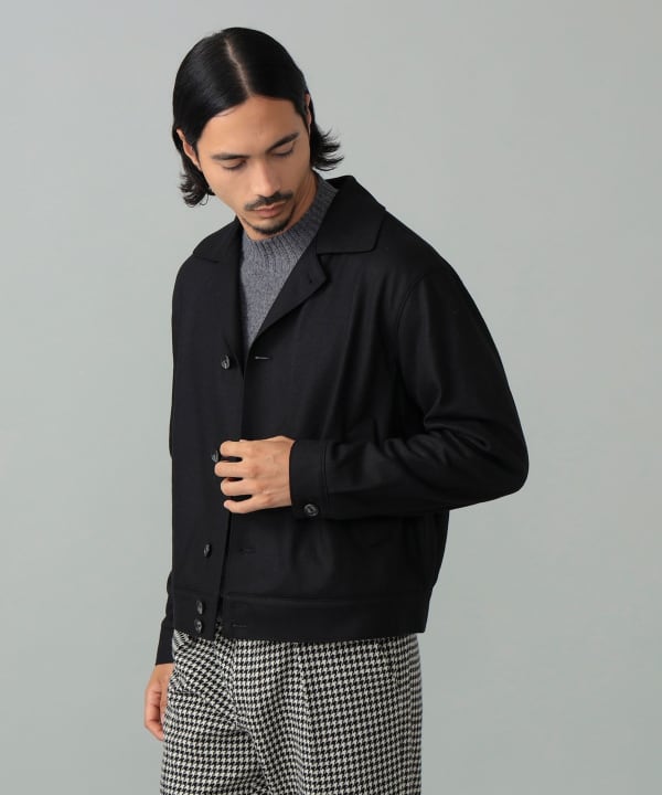 TAGLIATORE / GAREY ソリッド ショートブルゾン Model：H181cm　Size：48