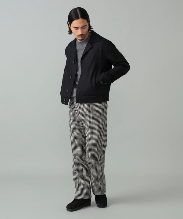 TAGLIATORE / GAREY ソリッド ショートブルゾン Model：H181cm　Size：48