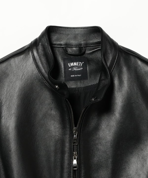 【別注】EMMETI / JURI BEAMS3  レザー シングル ライダースジャケット