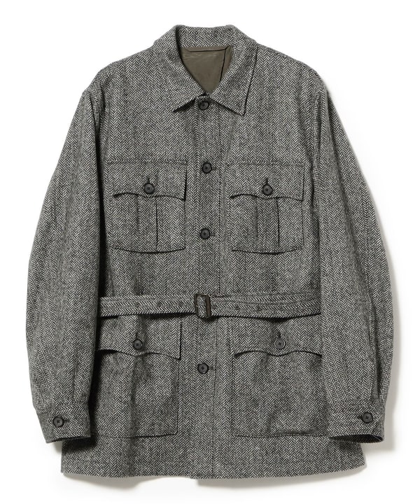 [Special order] DCWHITE / MOON Herringbone Safari Jacket