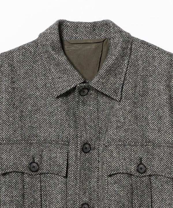 [Special order] DCWHITE / MOON Herringbone Safari Jacket
