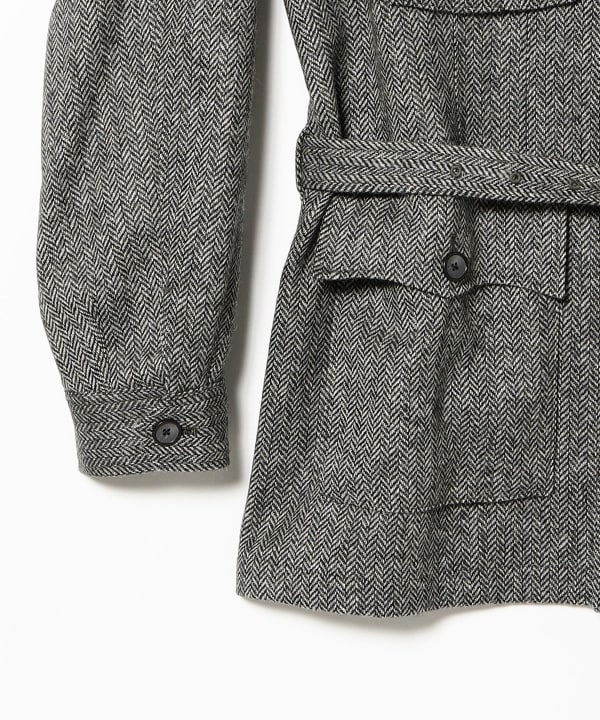 [Special order] DCWHITE / MOON Herringbone Safari Jacket