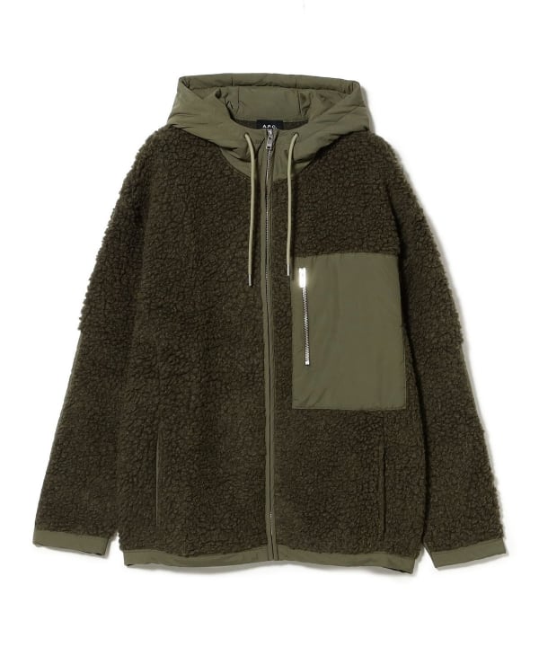 A.P.C. / JULIAN フリース フーデット ブルゾン