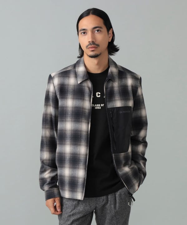 MONCLER / CORNISELLO チェック柄 ダウンジャケット Model：H181cm　Size：3