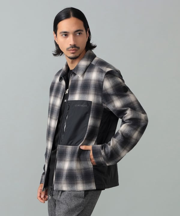 MONCLER / CORNISELLO チェック柄 ダウンジャケット Model：H181cm　Size：3