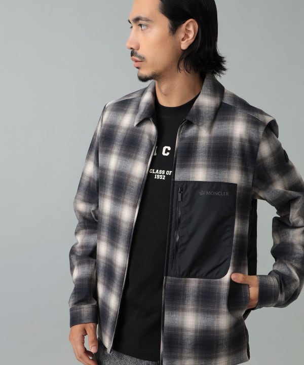 MONCLER / CORNISELLO チェック柄 ダウンジャケット Model：H181cm　Size：3
