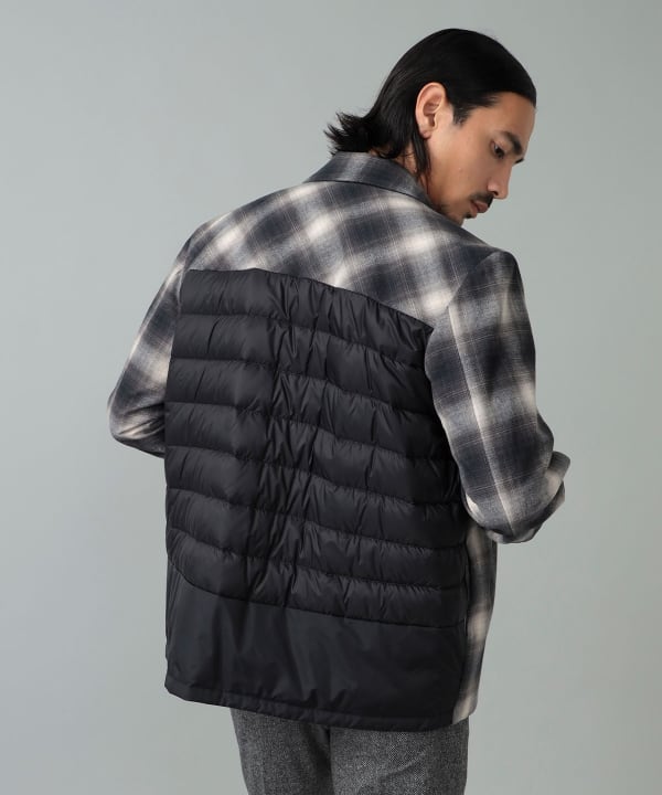 MONCLER / CORNISELLO チェック柄 ダウンジャケット Model：H181cm　Size：3