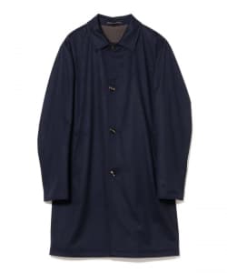 【別注】KIRED / PEAK カシミヤ×ポリエステル リバーシブル ステンカラーコート