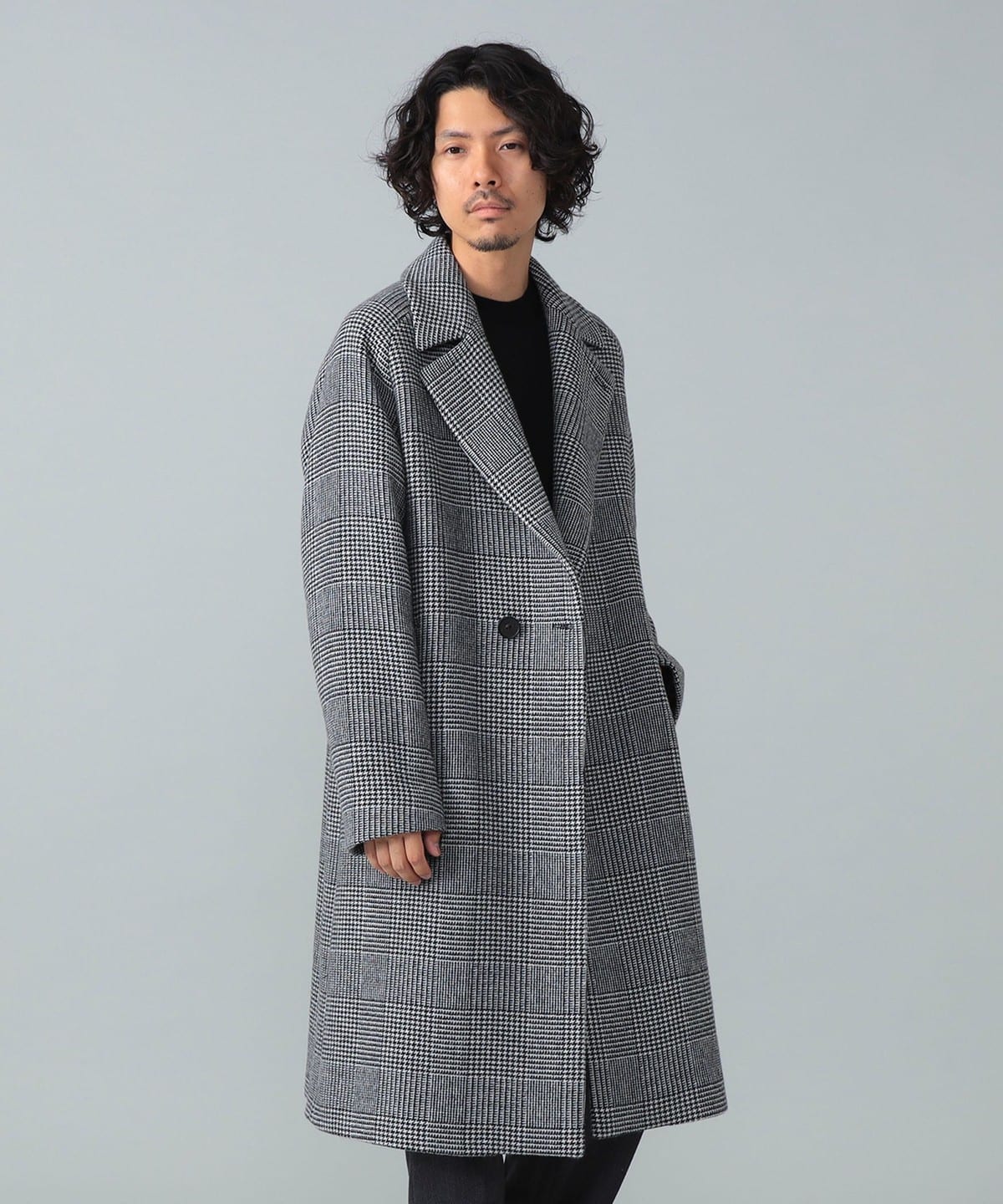 SALE】CARUSO（カルーゾ）ウールメランジフランネルダブル