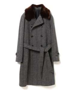 ▲TAGLIATORE / 別注 RIPA ヘリンボーン ベルテッドコート◎