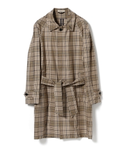 ▲PALTO / BARTOLOMEO チェックオーバーペーン ベルテッドコート