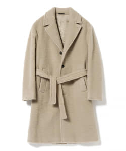 ▲hevo / OSTUNI フリース 4ボタン ベルテッドコート