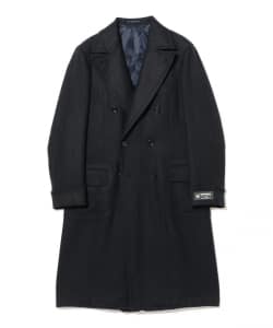 DOUMEUIL アルパカ ヘリンボーン柄 ダブルブレスト コート