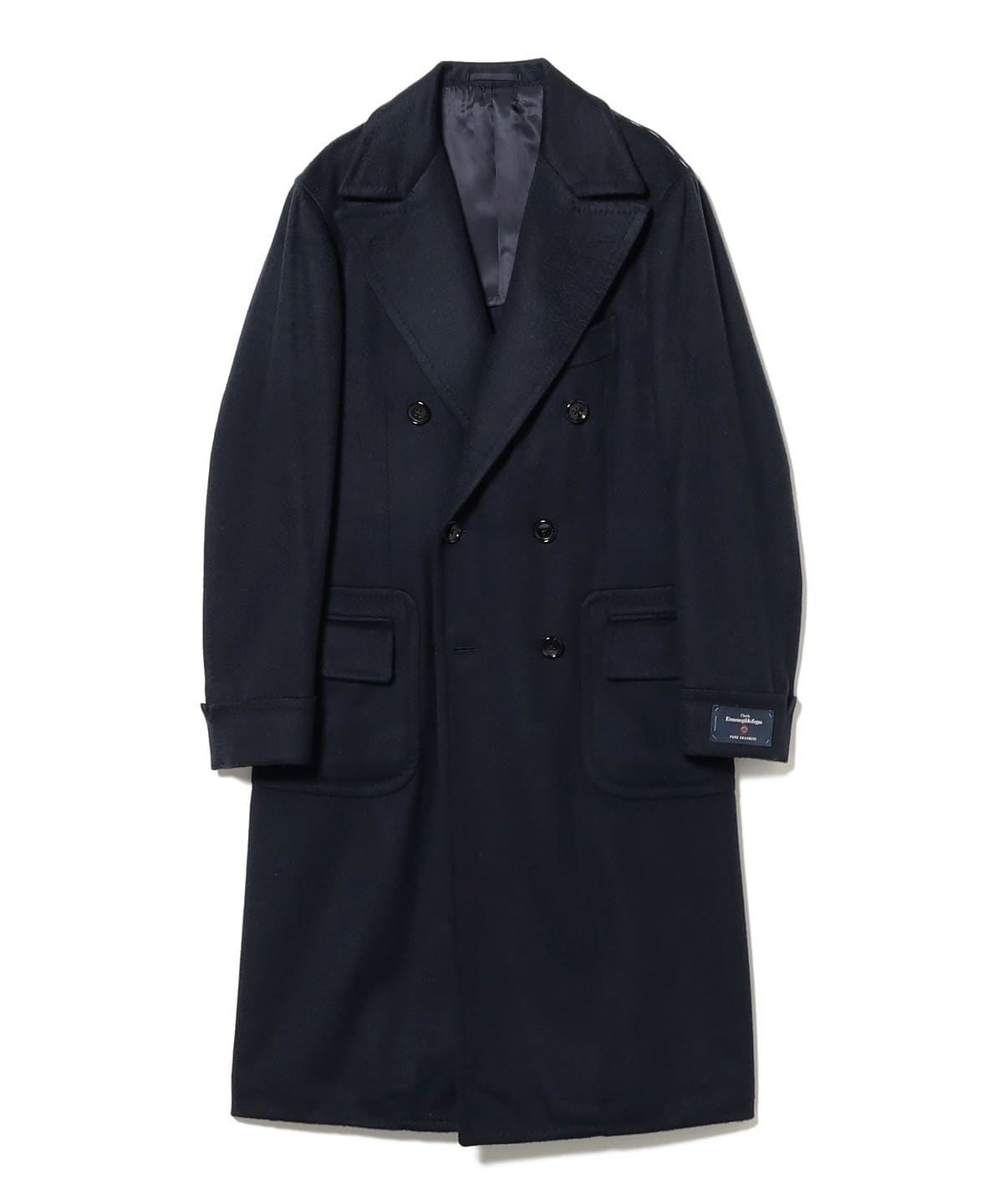 Ermenegildo Zegna カシミヤ ダブルブレスト コート コート MEN NAVY 46 Ermenegildo Zegna カシミヤ ダブルブレスト コート コート MEN NAVY 46