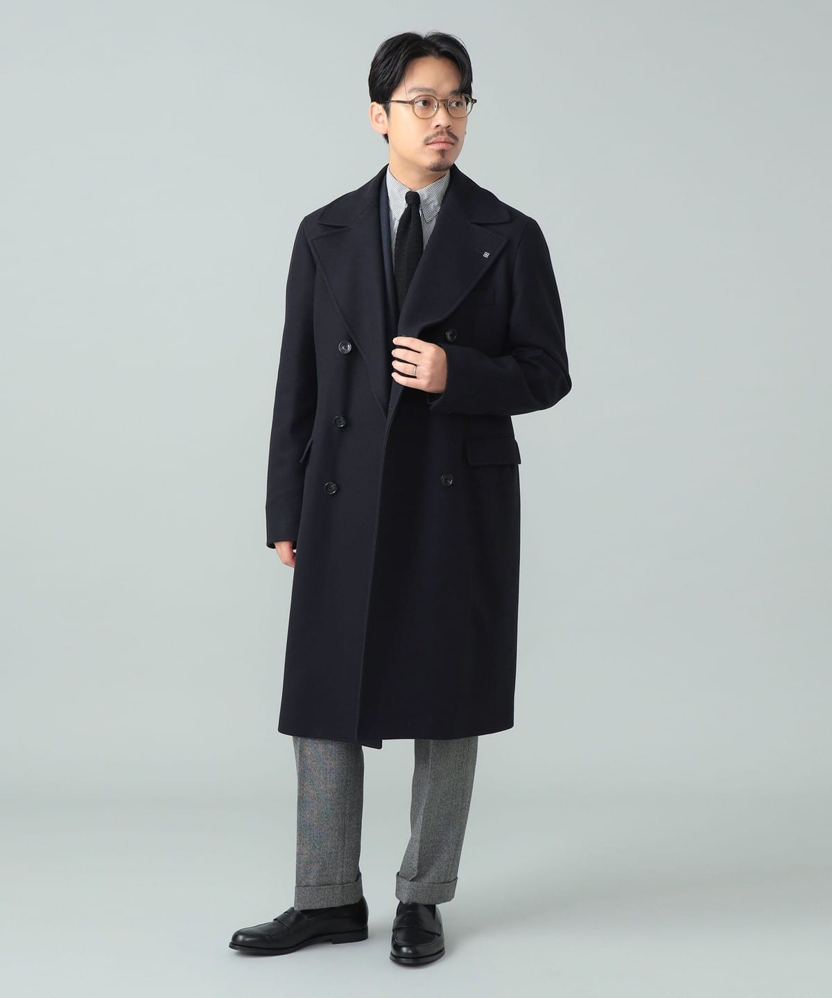 <極美品>TAGLIATORE×ブリッラRICH ネイビー ダブルポロコート44 極美品>TAGLIATORE×ブリッラRICH ネイビー ダブルポロコート44 - メルカリ