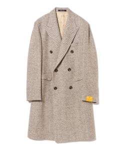 【エクスクルーシブ】TAGLIATORE / PINO LERARIO ビッグヘリンボーン ダブルブレスト チェスターコート