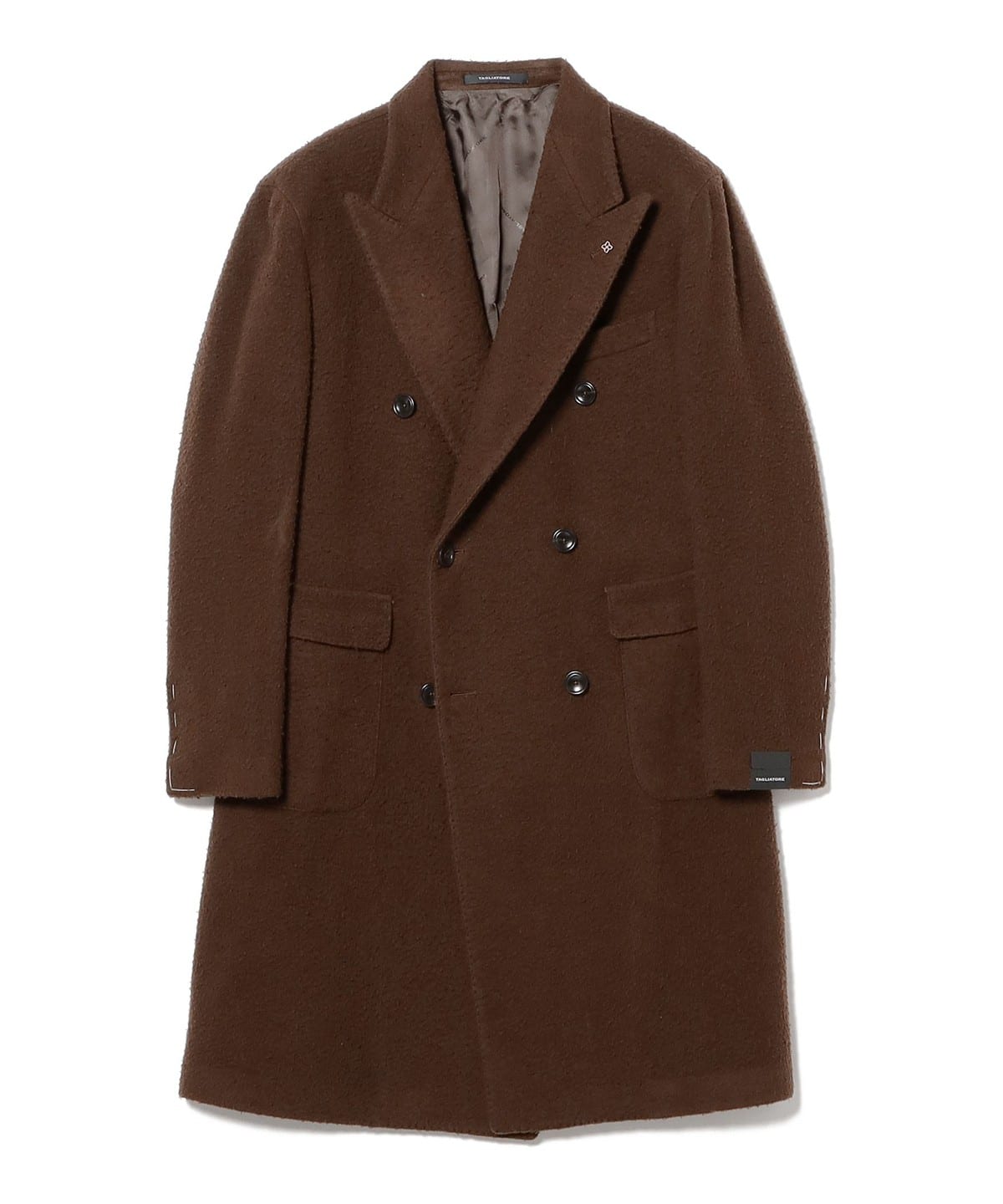 【別注】TAGLIATORE タリアトーレ / PINO LERARIO カセンティーノ ダブルブレスト チェスターコート コート MEN BROWN/M3572 48 【別注】TAGLIATORE タリアトーレ / PINO LERARIO カセンティーノ ダブルブレスト チェスターコート コート MEN BROWN/M3572 48