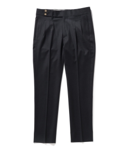 ▲entre amis / 別注 サキソニー ワイドウェスマン 2プリーツスラックス◎