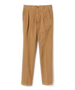 C+ / RID2P コットンリネン 2プリーツ スラックス