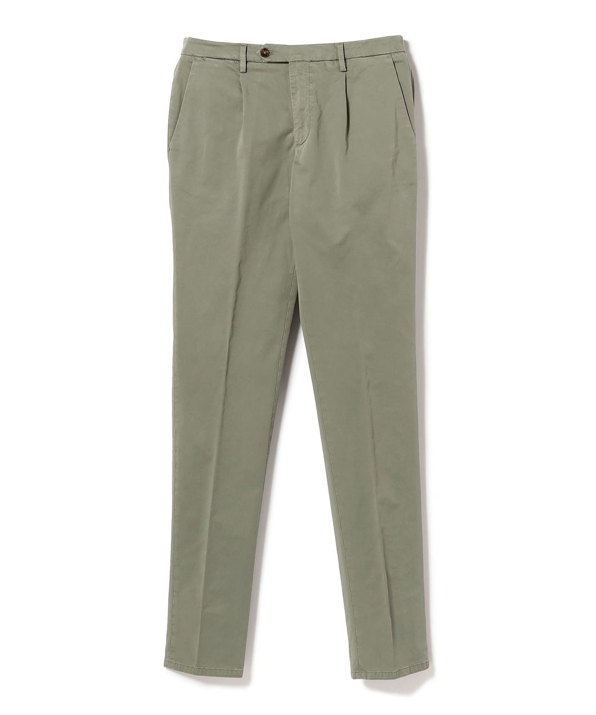 【別注】BRIGLIA 1949 ブリリア / BG21 ストレッチコットン 1プリーツ スラックス パンツ MEN OLIVE/82 44
