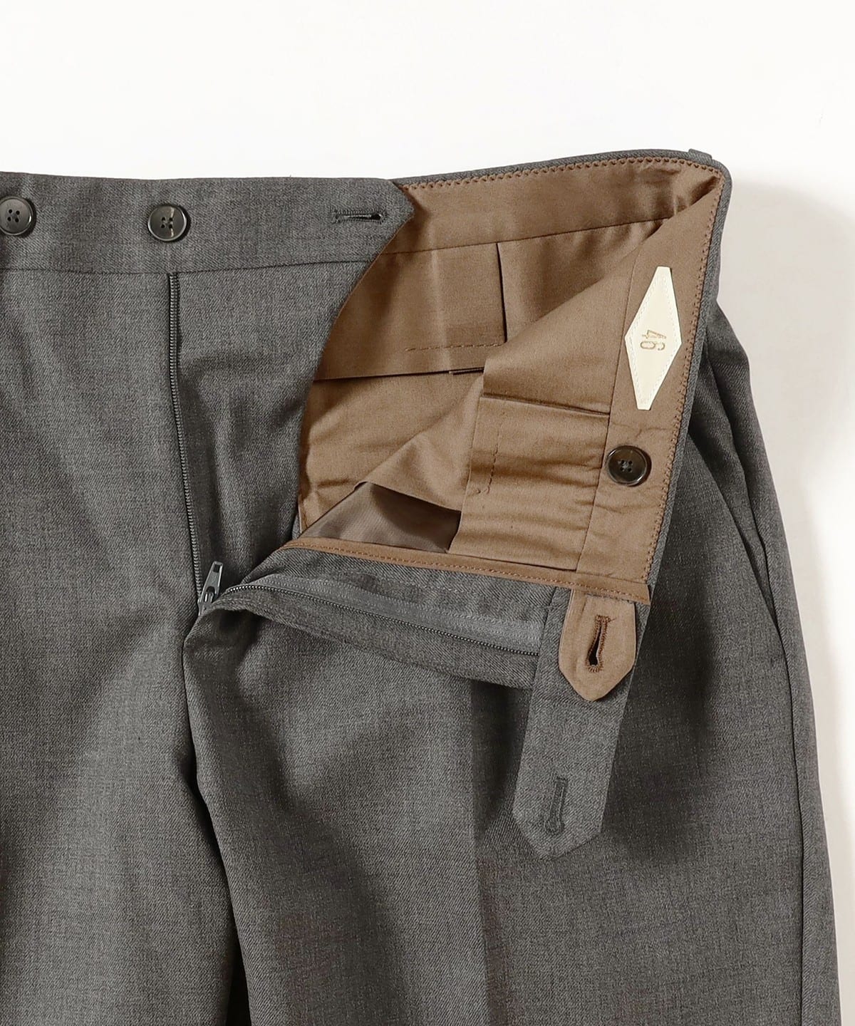 BRIGLIA 1949 BEAMS 別注 1プリーツ スラックス 46 Brilla per il gusto（ブリッラ ペル イル グスト）【別注】BRIGLIA