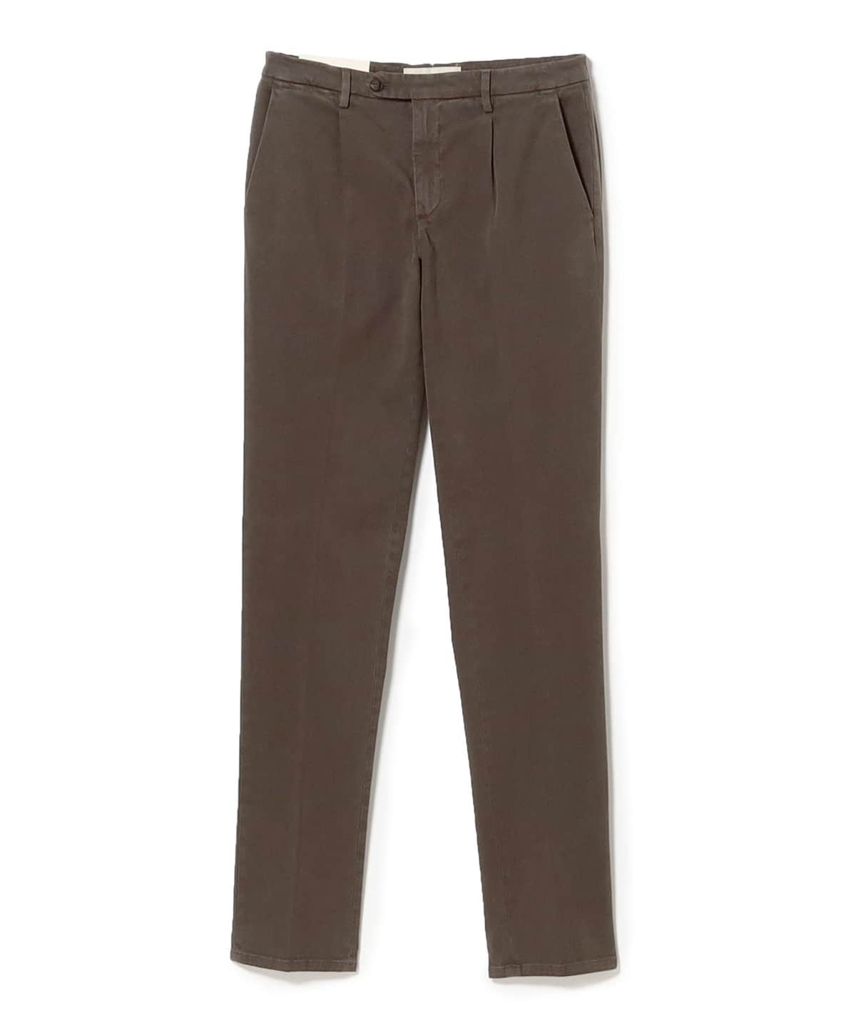 【別注】BRIGLIA 1949 ブリリア / BG21 コットン 1プリーツ スラックス パンツ MEN BROWN/546 44 【別注】BRIGLIA 1949 ブリリア / BG21 コットン 1プリーツ スラックス パンツ MEN BROWN/546 44