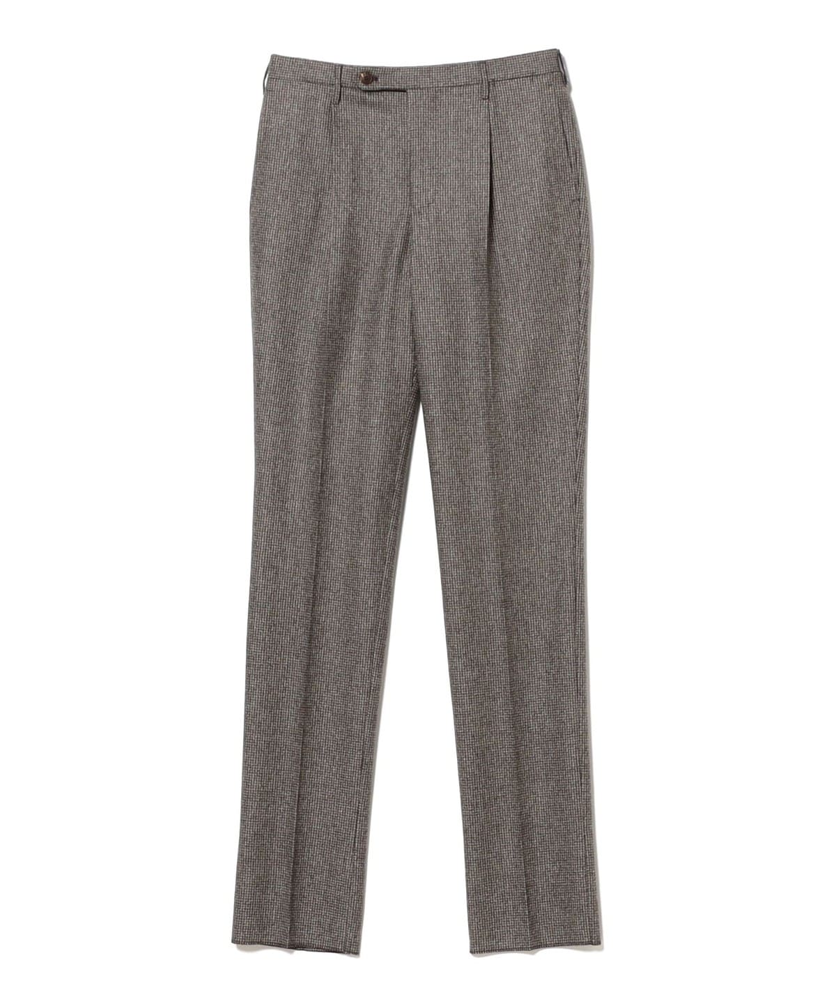 【別注】ROTA ロータ / 581 ウール ハウンドトゥース 1プリーツ スラックス パンツ MEN BROWN/11 44 【別注】ROTA ロータ / 581 ウール ハウンドトゥース 1プリーツ スラックス パンツ MEN BROWN/11 44