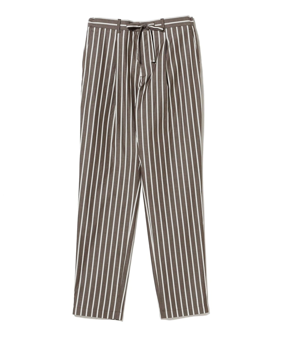 コットン ブラウンストライプ イージーパンツ パンツ MEN BROWN 52 コットン ブラウンストライプ イージーパンツ パンツ MEN BROWN 52