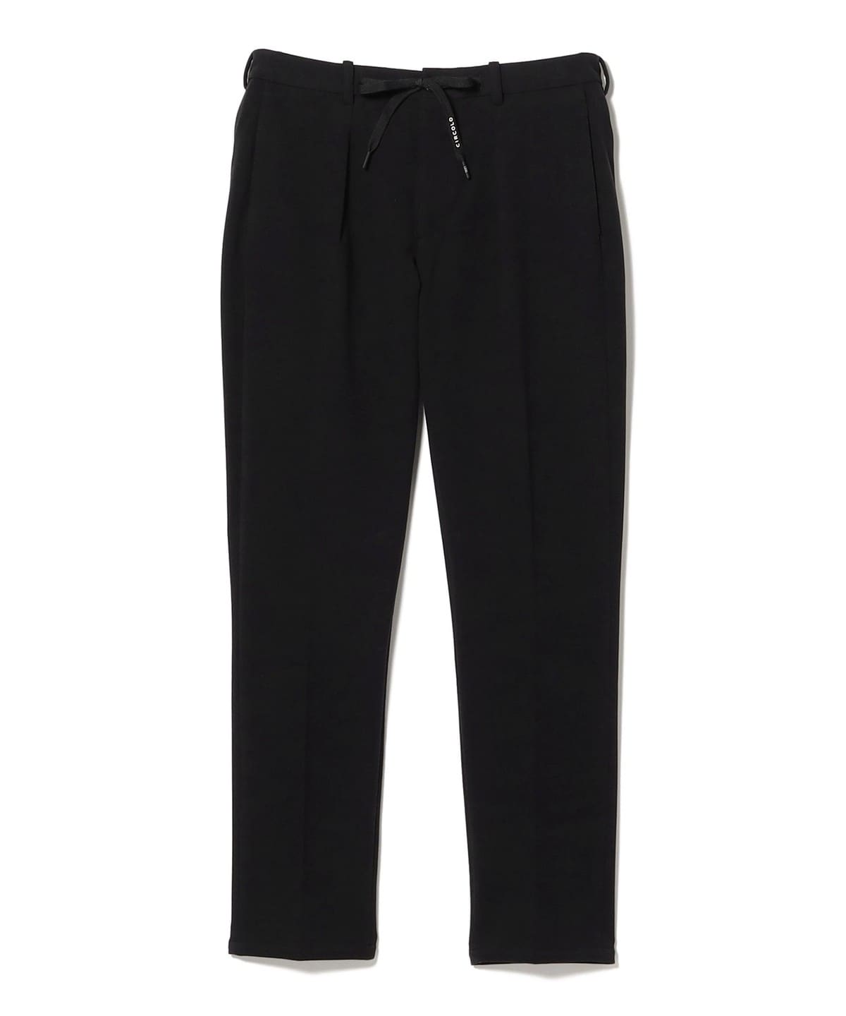 【別注】CIRCOLO1901 チルコロ1901 / NEW ジャージ ソリッド 1プリーツ ドローコード パンツ パンツ MEN BLACK/NERO001 52 【別注】CIRCOLO1901 チルコロ1901 / NEW ジャージ ソリッド 1プリーツ ドローコード パンツ パンツ MEN BLACK/NERO001 52