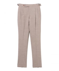 【別注】MASSIMO CORRADO / ミックスファブリック サイドアジャスター 2プリーツ スラックス